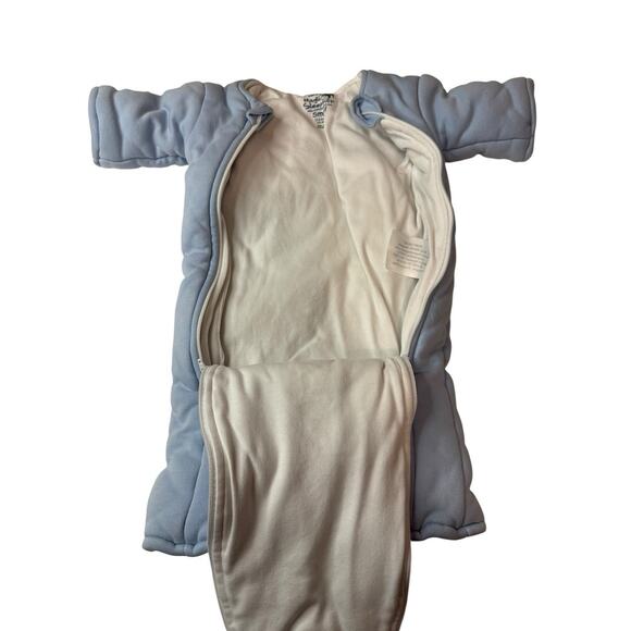 Baby Merlin Magic Sleepsuit Baby Blue Size Small 3-6 Months Sleep Sack Zipper - Picture 2 of 5